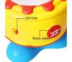 Tamburo Musicale con Luce per Bambini con Rotazione a 360° - immagine 3