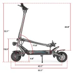 Nanrobot N6 Scooter Elettrico Pieghevole con Doppi Motori da 1.000 W (2.000 W) - immagine 9