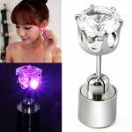 Orecchini LED Lampeggianti con Pietra Cubic Zirconia