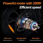 OneSport BK6 Bici Elettrica Pieghevole - immagine 2