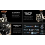 OneSport OT16 Bici Elettrica Pieghevole a Lunga Autonomia - immagine 5