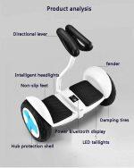 FLJ Hoverboard Elettrico per il Bilanciamento Intelligente con Bluetooth - immagine 8