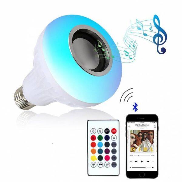 Thrisdar 12W RGB Lampada Musicale Intelligente con Telecomando a 24 Tasti