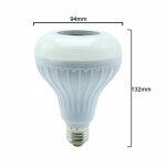 Thrisdar 12W RGB Lampada Musicale Intelligente con Telecomando a 24 Tasti - immagine 5