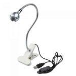 Lampada da Ufficio Flessibile USB con 3 LED per Laptop e Computer - immagine 4