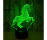 Unicorno - Lámpara holográfica con iluminación óptica 3D - immagine 3