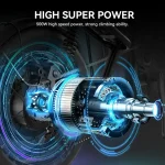 Z8 Bici da Neve Elettrica con Pneumatici Larghi e Motore da 500 Watt - immagine 12