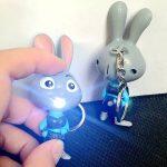 Mini LED Judy Rabbit con il suo portachiavi