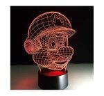 Super Mario - Lampada olografica con illuminazione ottica 3D