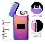 Accendino al Plasma a Doppio Arco Caricato Tramite Cavo USB - immagine 10