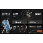 electric bike with a powerful motor and a robust battery