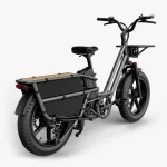 cargo electric bike with full suspension system