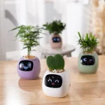 plant pot with advanced AI chips