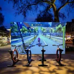 interactive virtual reality bike