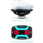 scooter with gravity-sensing system