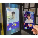 AI photo booth with printer