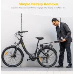 bici elettrica con batteria rimovibile