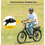 bici elettrica con forcella ammortizzata