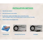 cartello digitale RGB montato su auto