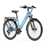 Bicicletta elettrica con forcella ammortizzata