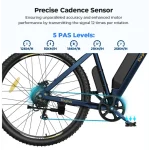 bicicletta elettrica con cinque livelli di assistenza alla pedalata