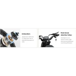 bicicletta elettrica con un potente motore nel mozzo