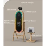 cabina con specchio retrò