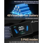 bicicletta elettrica con batteria potente