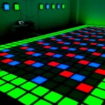 Pannello a griglia di pixel per interni