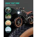 bici elettrica con pneumatici larghi