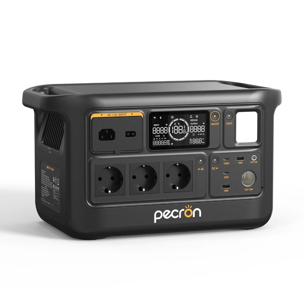 PECRON E1000LFP Centrale Elettrica Portatile Espandibile da 1500W (960Wh) generatore di corrente portatile