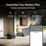 generatore di corrente portatile collegato all'app