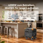 PECRON E3800LFP Centrale Elettrica Portatile Espandibile da 3800 W (3840 Wh) - immagine 5
